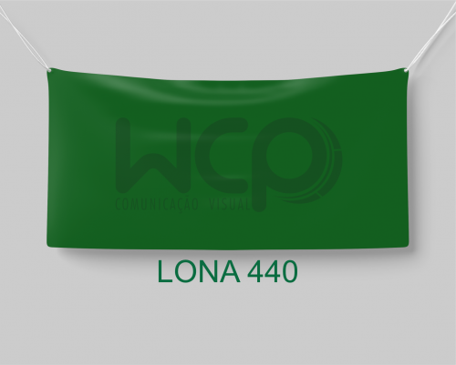 Lona Front 440g - com ilhós 